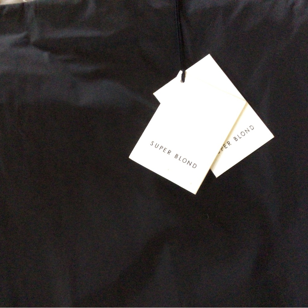 Super blond Tubo Skirt, Black, Size 38, New with tags - Picture 3 of 6